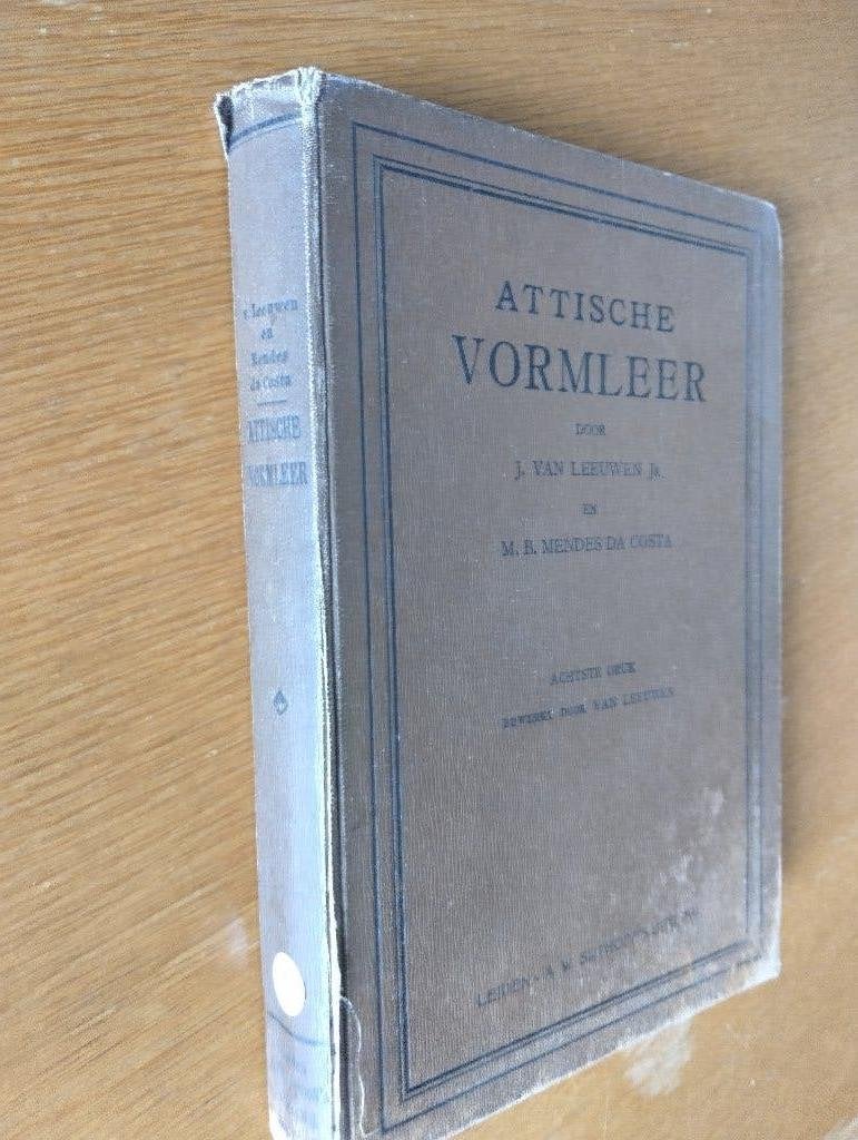 Nr. 1152 J. van Leeuwen jr. Attische vormleer, Ophalen of Verzenden, Leeuwen, J. jr.
