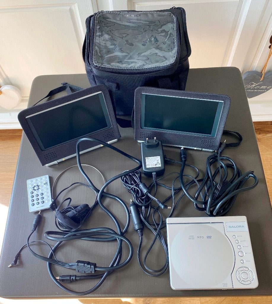 Set 7” LCD Schermen Met DVD Speler Auto, Audio, Tv en Foto, Dvd-spelers, Gebruikt, Draagbaar, Ophalen of Verzenden, Overige merken