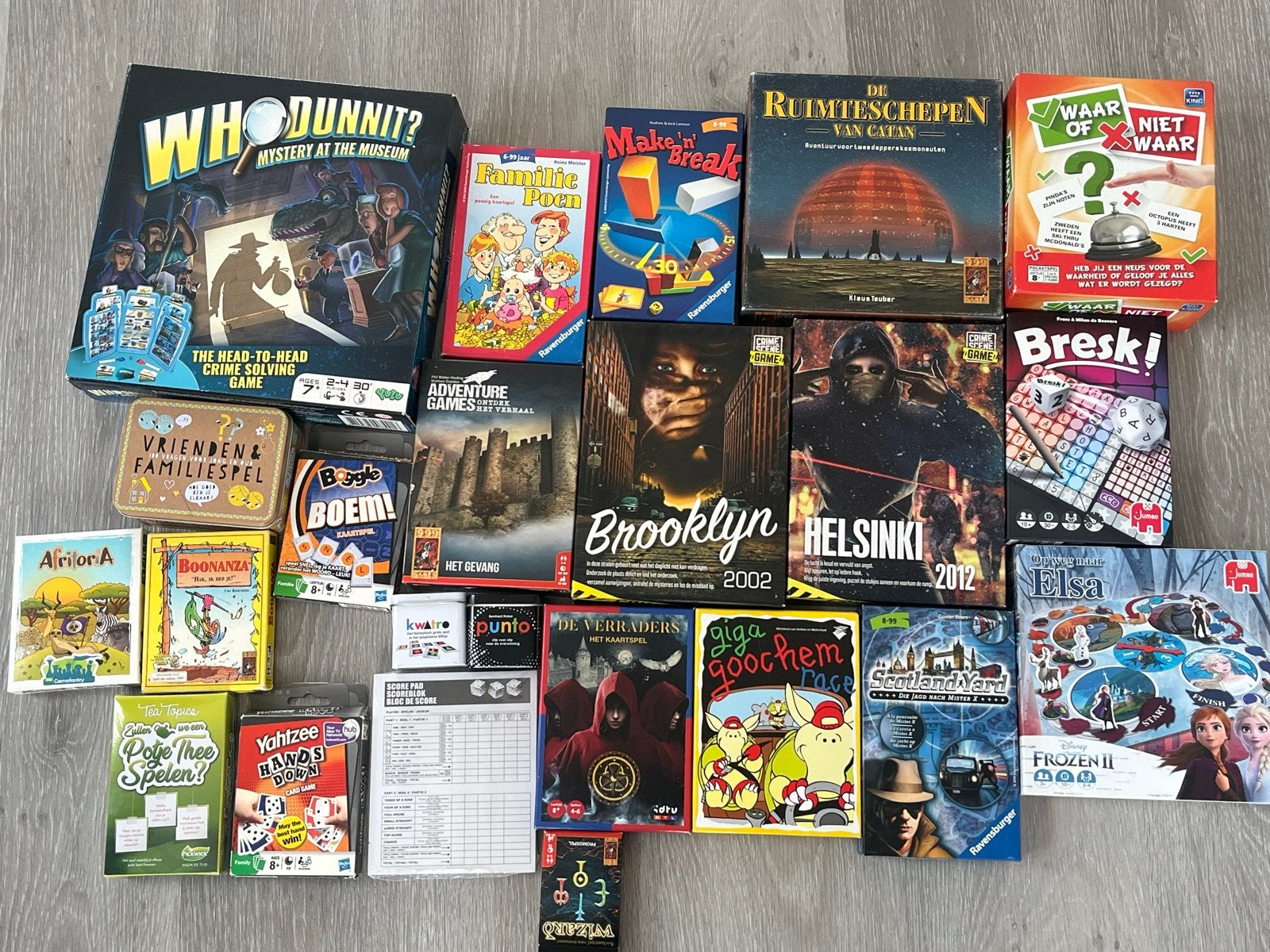 Grote collectie bordspellen en kaartspellen, Een of twee spelers, Ophalen, Gebruikt
