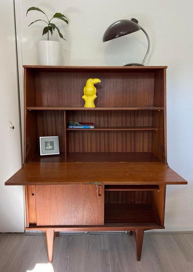 Vintage Secretaire / Klepbank, Ophalen, Gebruikt, Vintage
