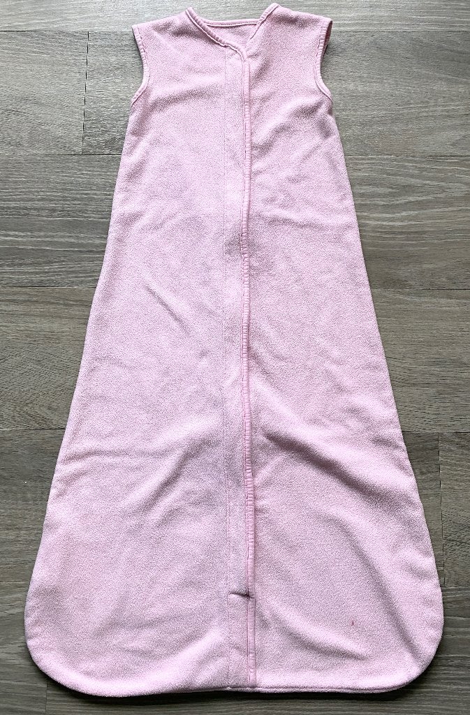 Roze fleece slaapzak 85 cm, Wasbaar, Zo goed als nieuw, Roze, 85 cm
