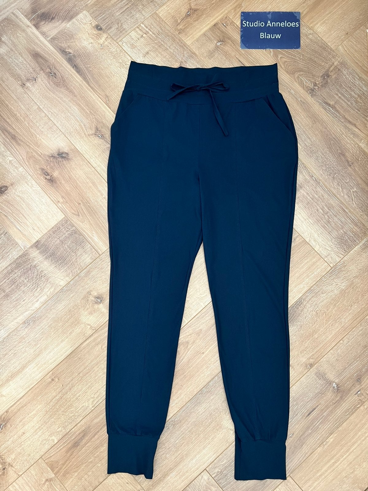 Studio anneloes franka broek XL donkerblauw travelstof, Blauw, Maat 46/48 (XL) of groter, Ophalen of Verzenden, Zo goed als nieuw
