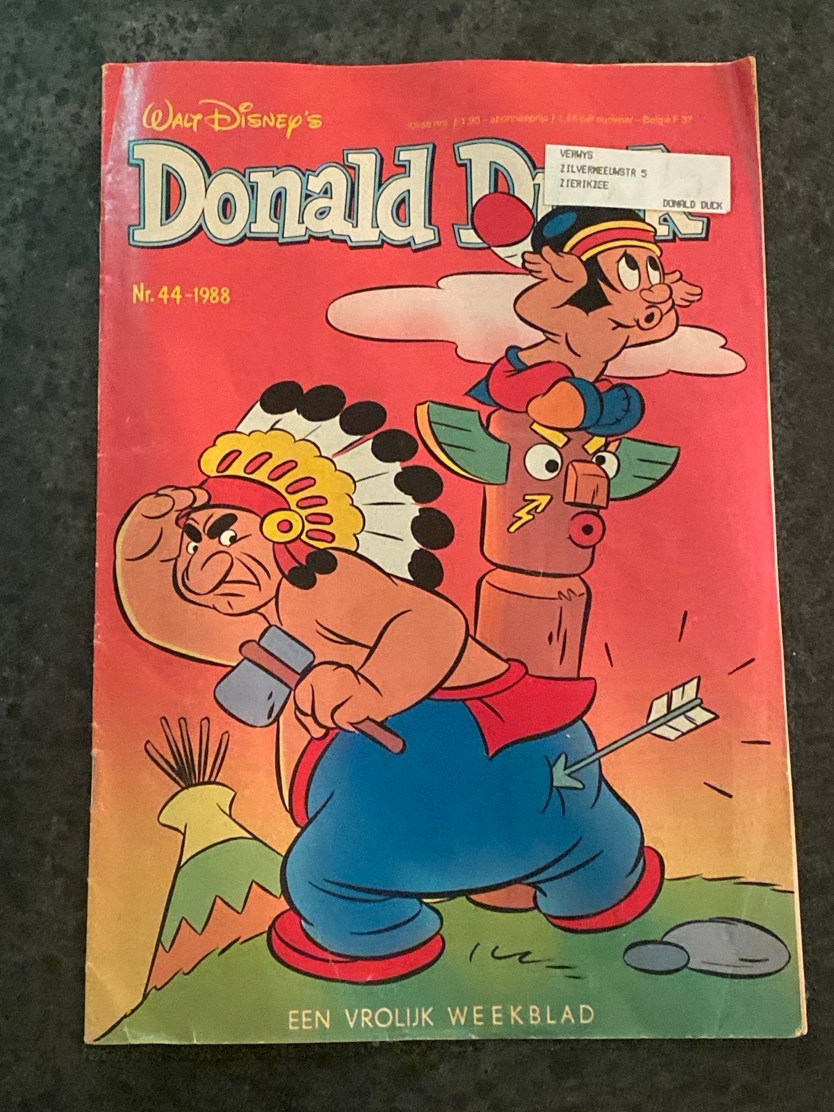 Donald Duck Weekblad Nr. 44 - 1988 - Een vrolijk weekblad, Eén stripboek, Ophalen of Verzenden, Gelezen