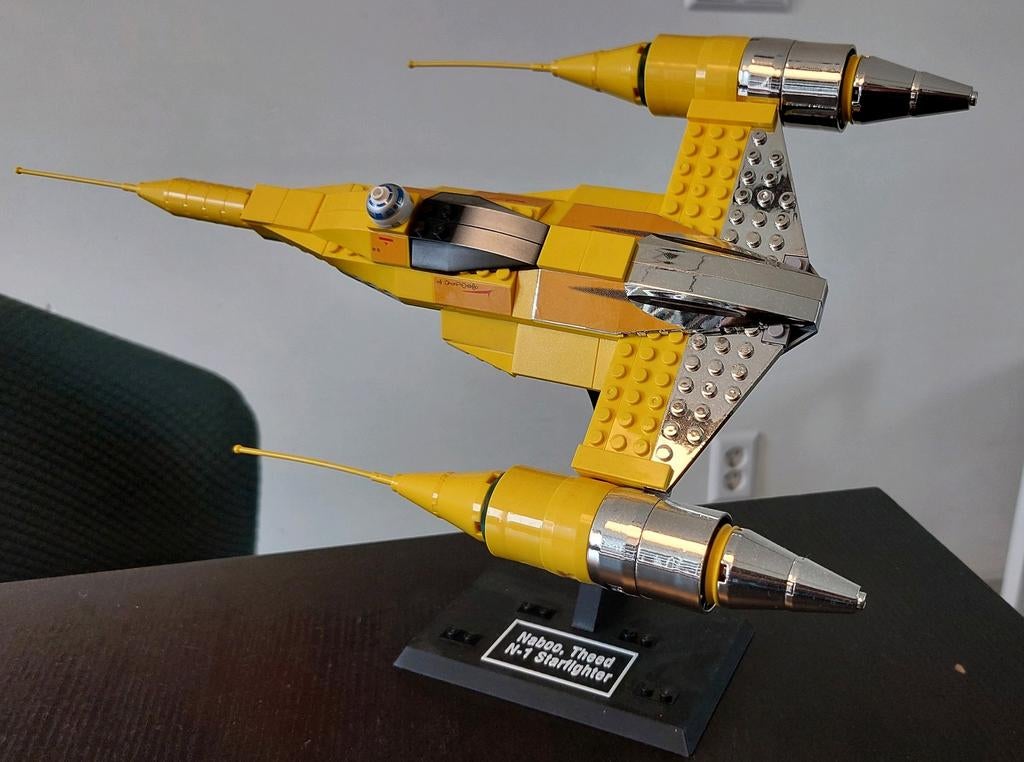 MOC Naboo N1 Starfighter, Kinderen en Baby's, Speelgoed | Duplo en Lego, Zo goed als nieuw, Ophalen of Verzenden