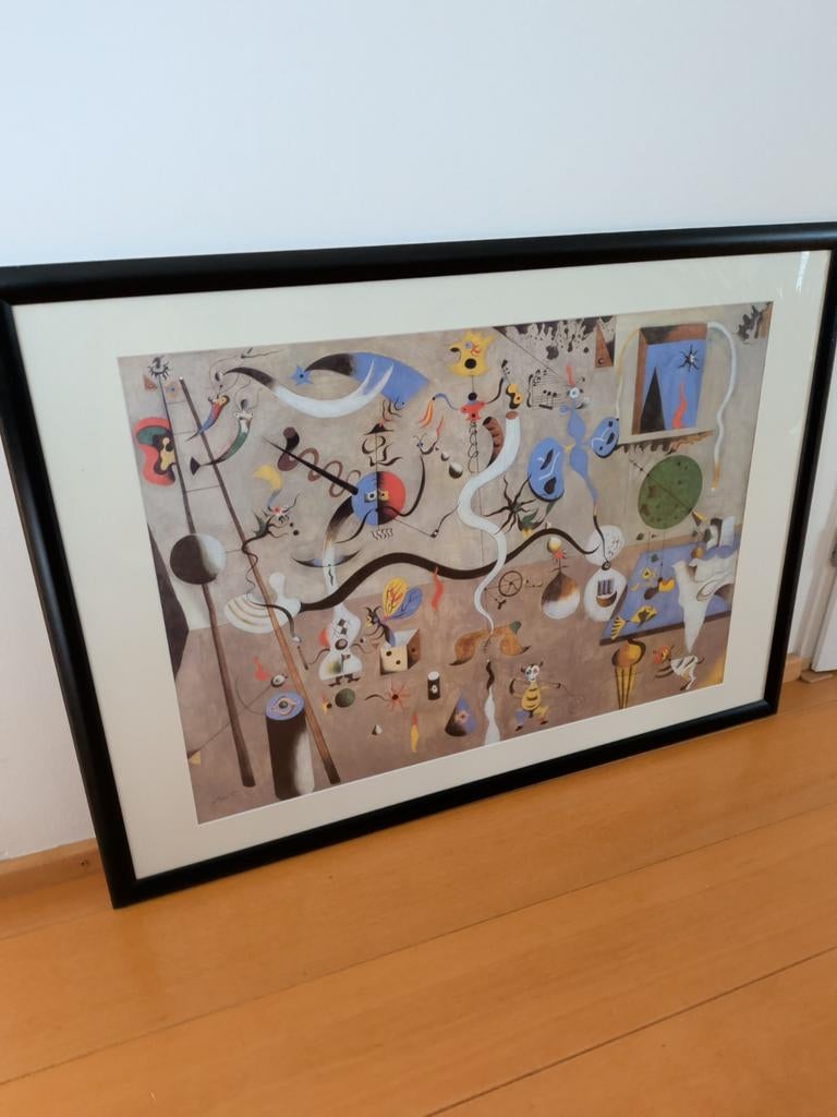 Joan Miró - Het Carnaval van de Harlekijn - Ingelijst, Antiek en Kunst, Kunst | Schilderijen | Modern, Ophalen