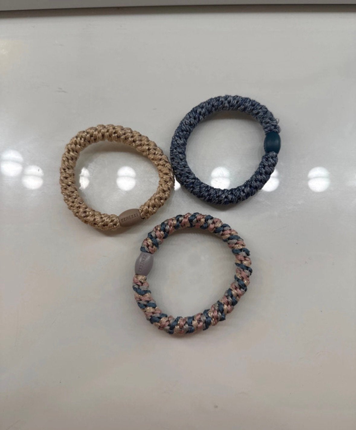 Kknekki setje van 3, goud/blauw, Ophalen of Verzenden, Zo goed als nieuw, Blauw, Goud