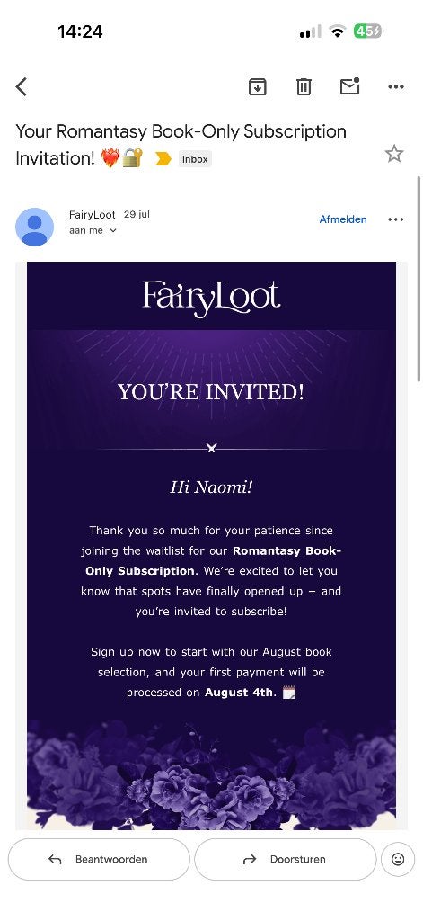Fairyloot abonnement Romantasy Book-Only subscription, Ophalen, Nieuw, Diverse auteurs