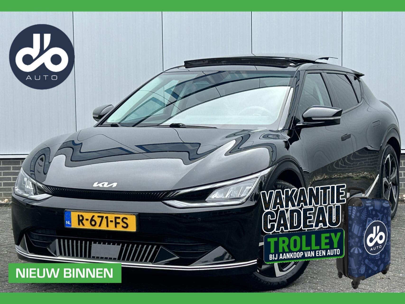 Kia EV6 Plus Advanced 77.4 kWh SOH 95% I OPENDAK I LEER + ME, Automaat, 228 pk, Achterwielaandrijving, Gebruikt