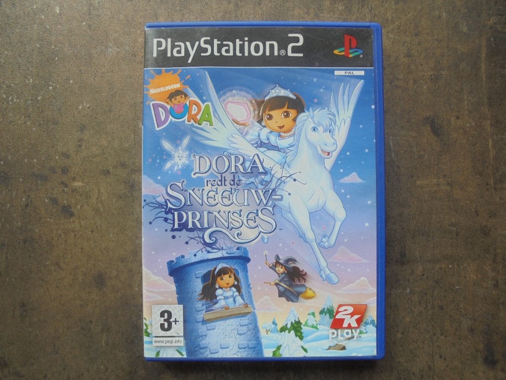 Dora Redt De Sneeuwprinses voor PS2 (zie foto's), Spelcomputers en Games, Avontuur en Actie, Gebruikt, 1 speler, Ophalen of Verzenden