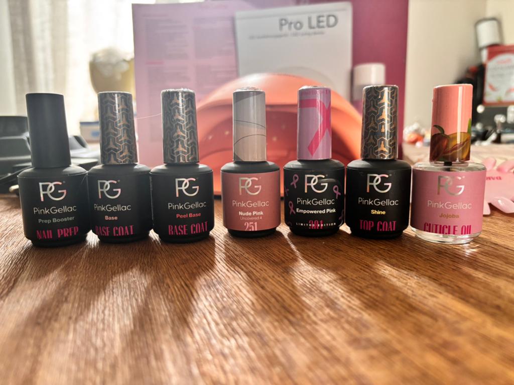 Pink Gellac Startpakket met LED Lamp en Diverse Lakken, Ophalen of Verzenden, Zo goed als nieuw, Overige typen