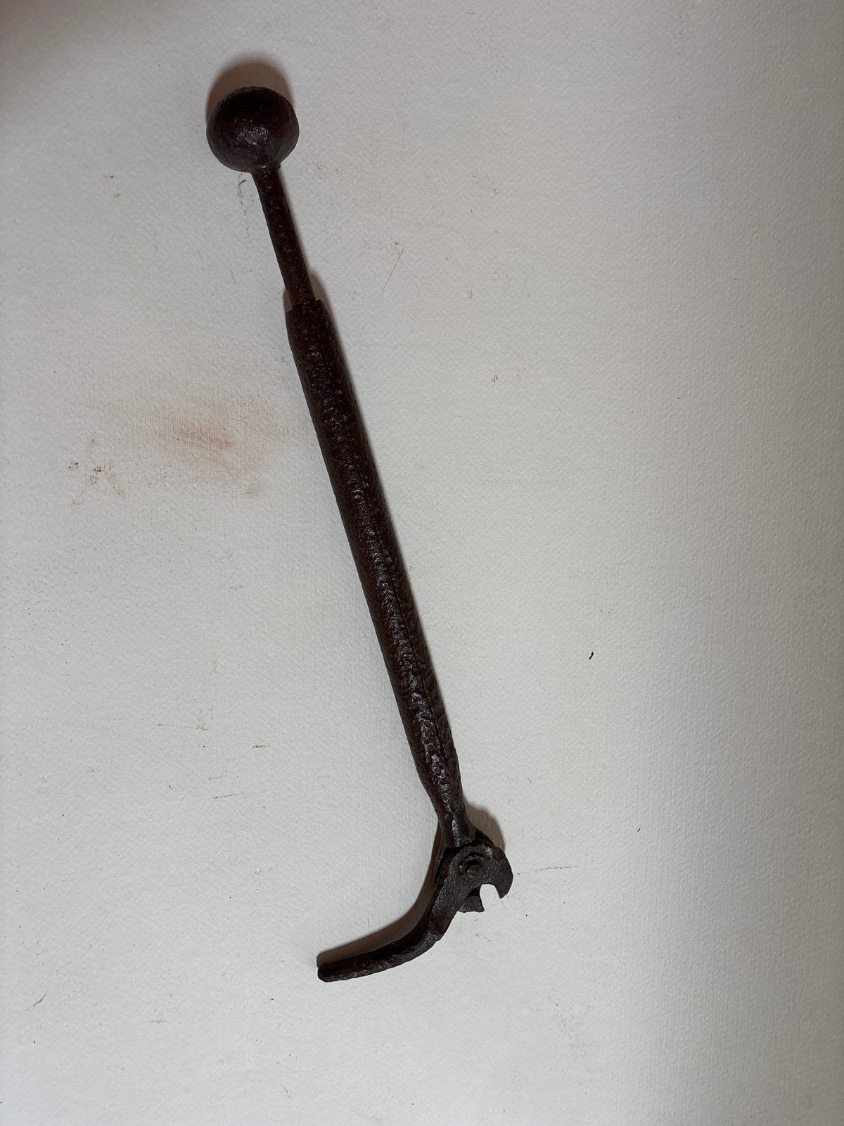 Antieke gesmede spijkertrekker - 48-70cm, Ophalen of Verzenden