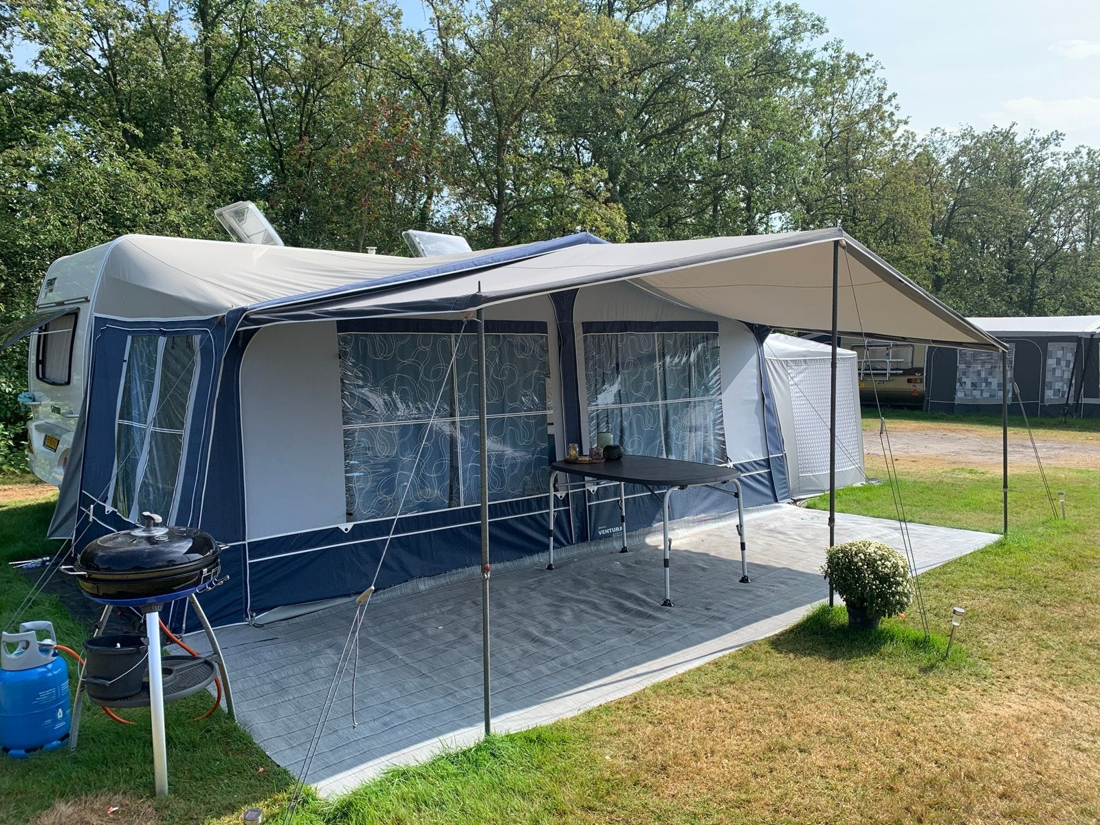 Ventura voortent zonder luifel en zijtent, Caravans en Kamperen, Voortenten en Luifels, Ophalen, Gebruikt, Ten Cate All Season 200g/m2