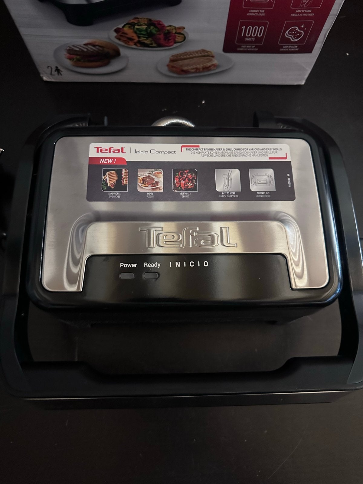 Tefal Inicio Compact Grill - Nieuw in doos, Witgoed en Apparatuur, ., Nieuw, Ophalen of Verzenden, .