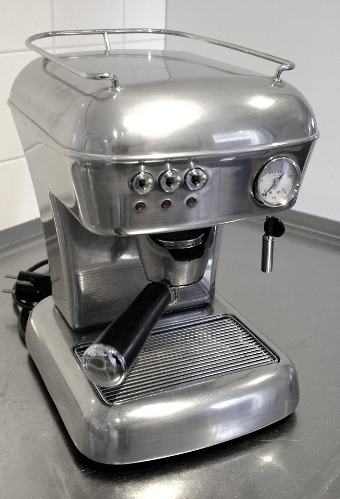 Ascaso Dream voor ESE pads in gepolijst aluminium, Witgoed en Apparatuur, Koffiezetapparaten, Ophalen, Koffiepads en cups, Gebruikt