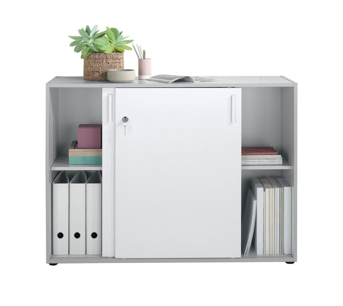 Dossierkast / archiefkast met slot, Ophalen, Gebruikt, 100 tot 150 cm, Overige materialen