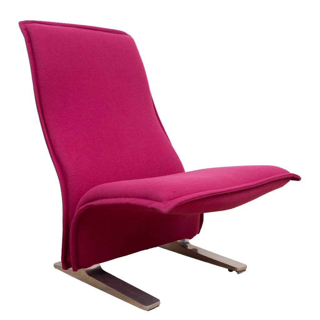 Model F780 Concorde lounge chair by Pierre Paulin, Huis en Inrichting, Fauteuils, Ophalen, Gebruikt, 75 tot 100 cm, Stof