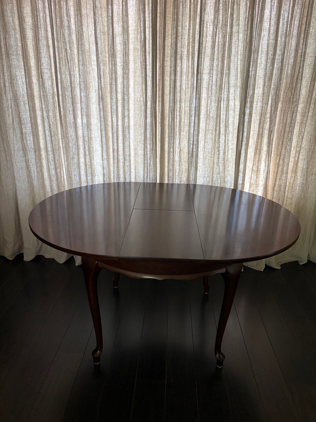 Kersen houten eettafel ovaal of rond, Huis en Inrichting, Tafels | Eettafels, Ophalen, Gebruikt, Ovaal, 100 tot 150 cm