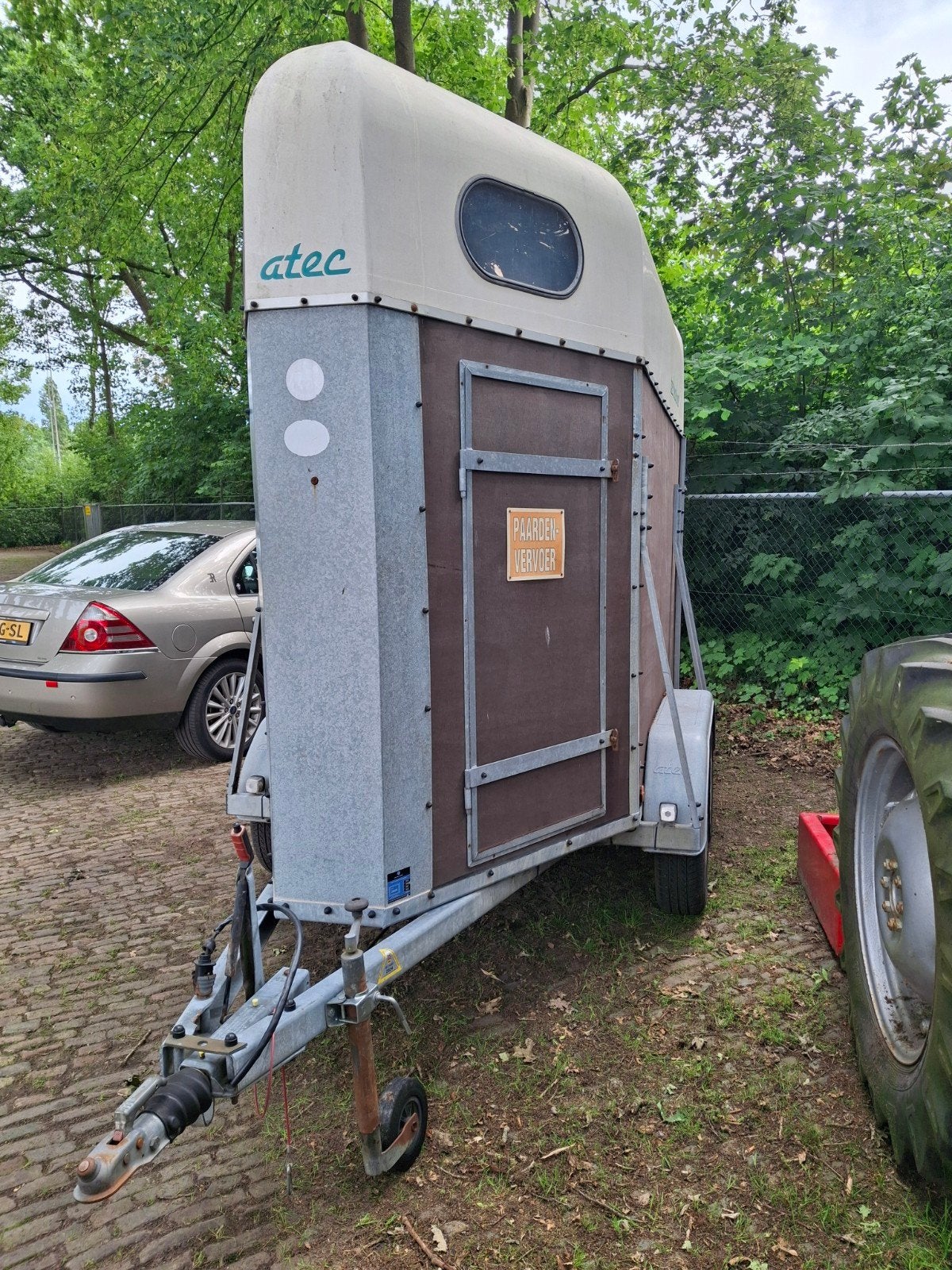 Super degelijke 1,5 paard trailer, Ophalen, Gebruikt, Hout, 1½-paards trailer