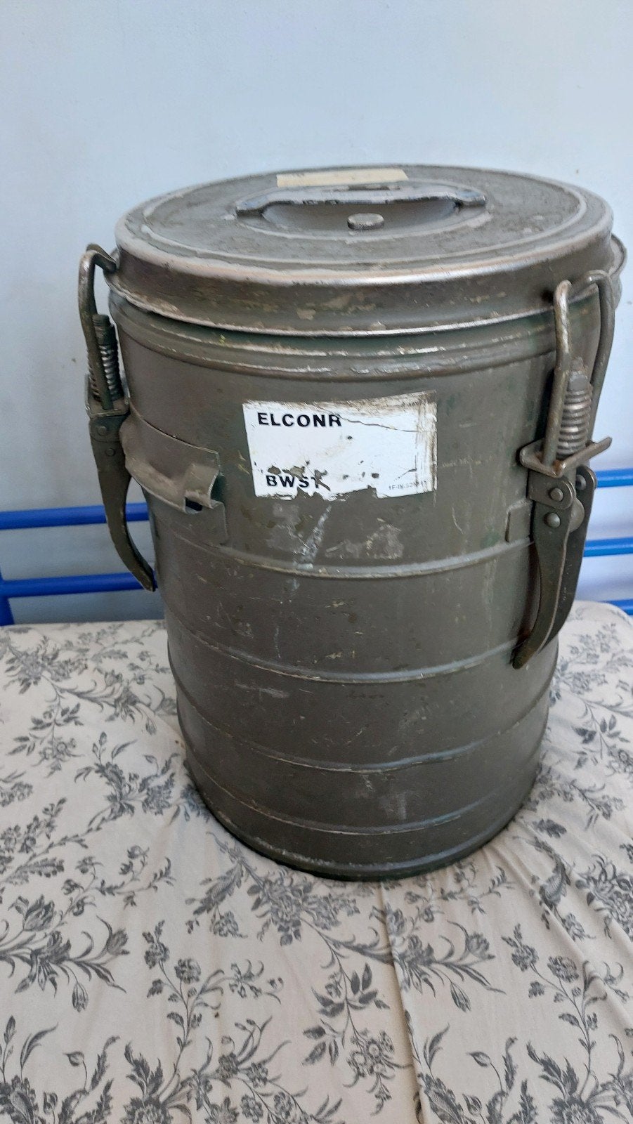 Vintage Militaire Thermoskan - 30L - KL85, Ophalen, Gebruikt