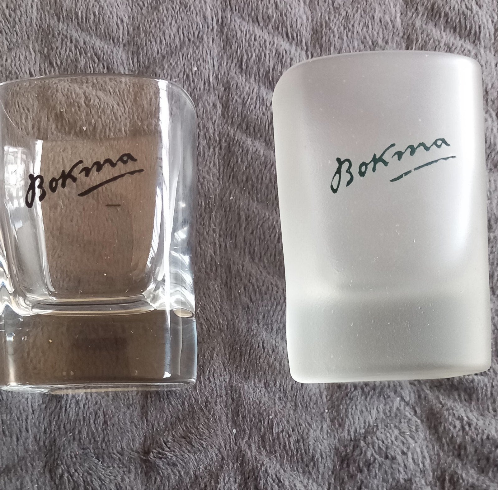 Set van 2 Bokma Jeneverglaasjes: Mat en Transparant, Ophalen of Verzenden, Nieuw, Borrel- of Shotglas
