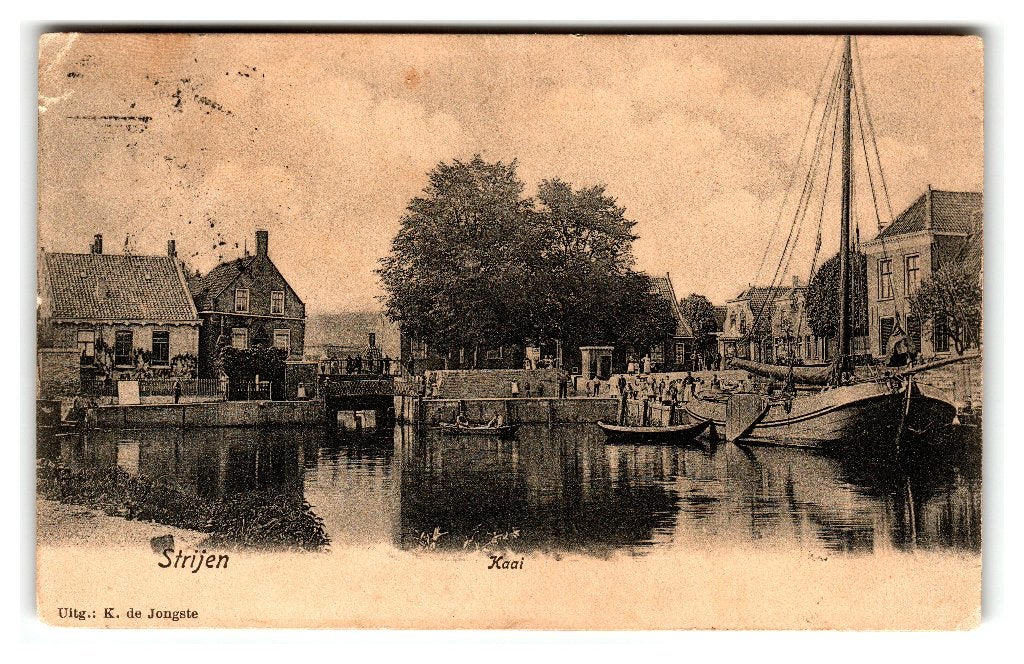 Strijen, Kaai, Verzenden, Voor 1920, Gelopen, Zuid-Holland