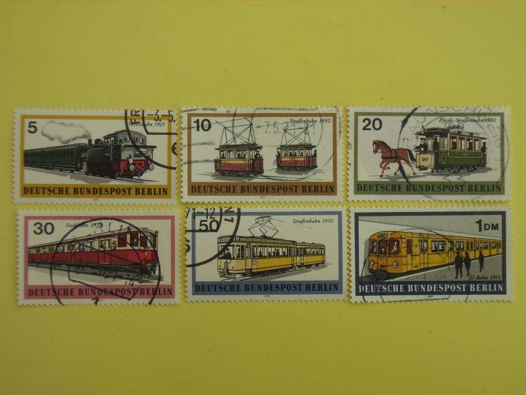 4  Berlijn 379-384, Ophalen of Verzenden, Overige periodes, Gestempeld