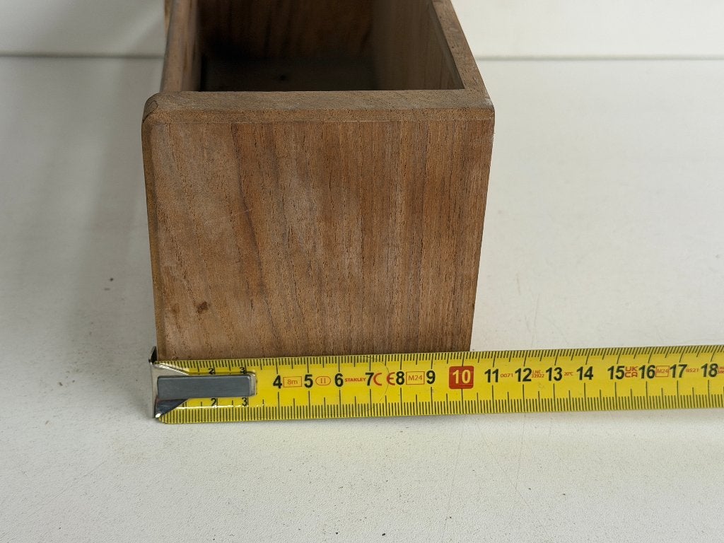 Teak bakje 28 cm, Verzenden, Gebruikt, Lijn of Blok
