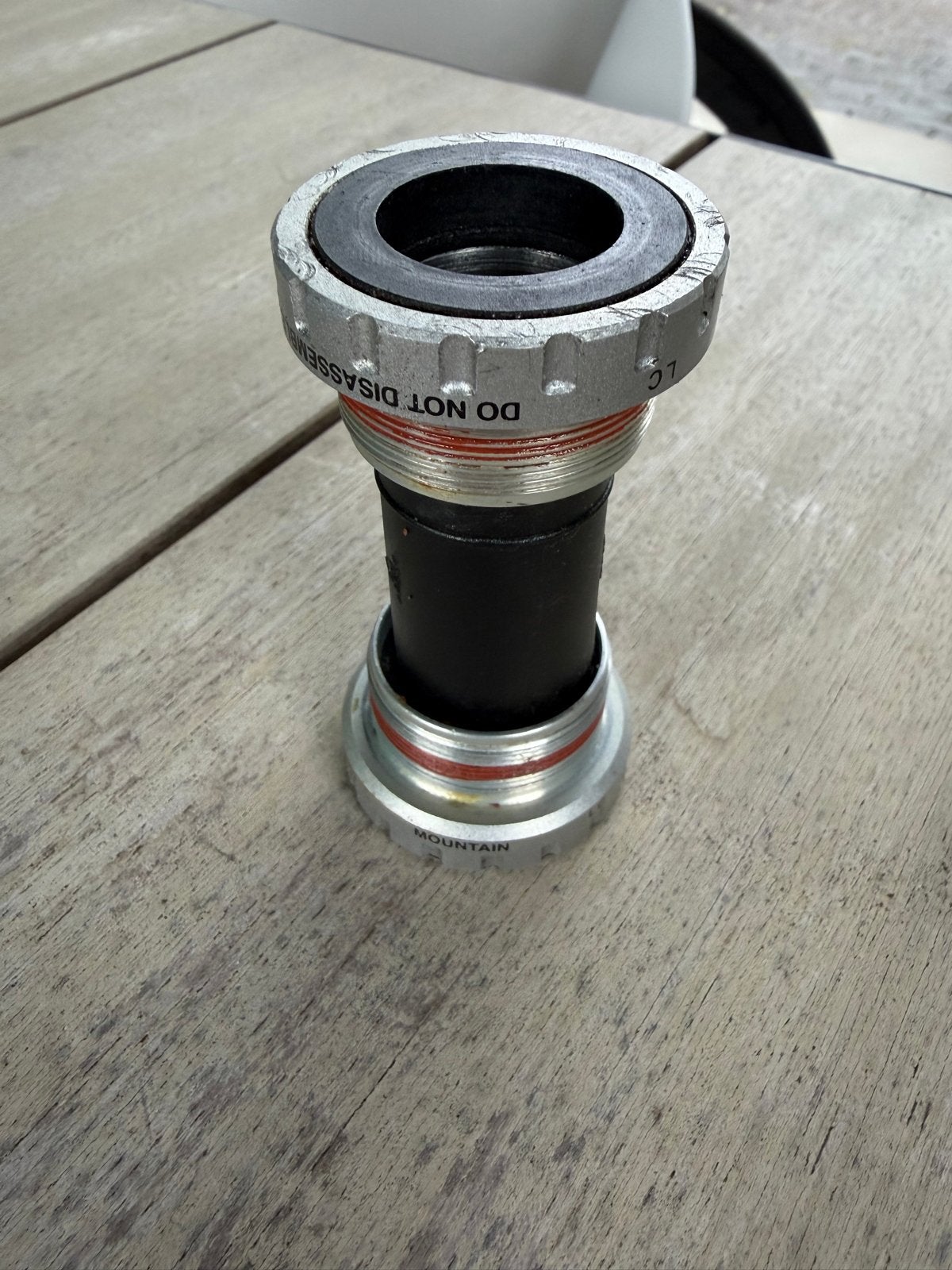 Shimano SM-BB51 trapas - Zo goed als nieuw, Crankstel of Pedalen, Ophalen of Verzenden, Zo goed als nieuw, Aluminium