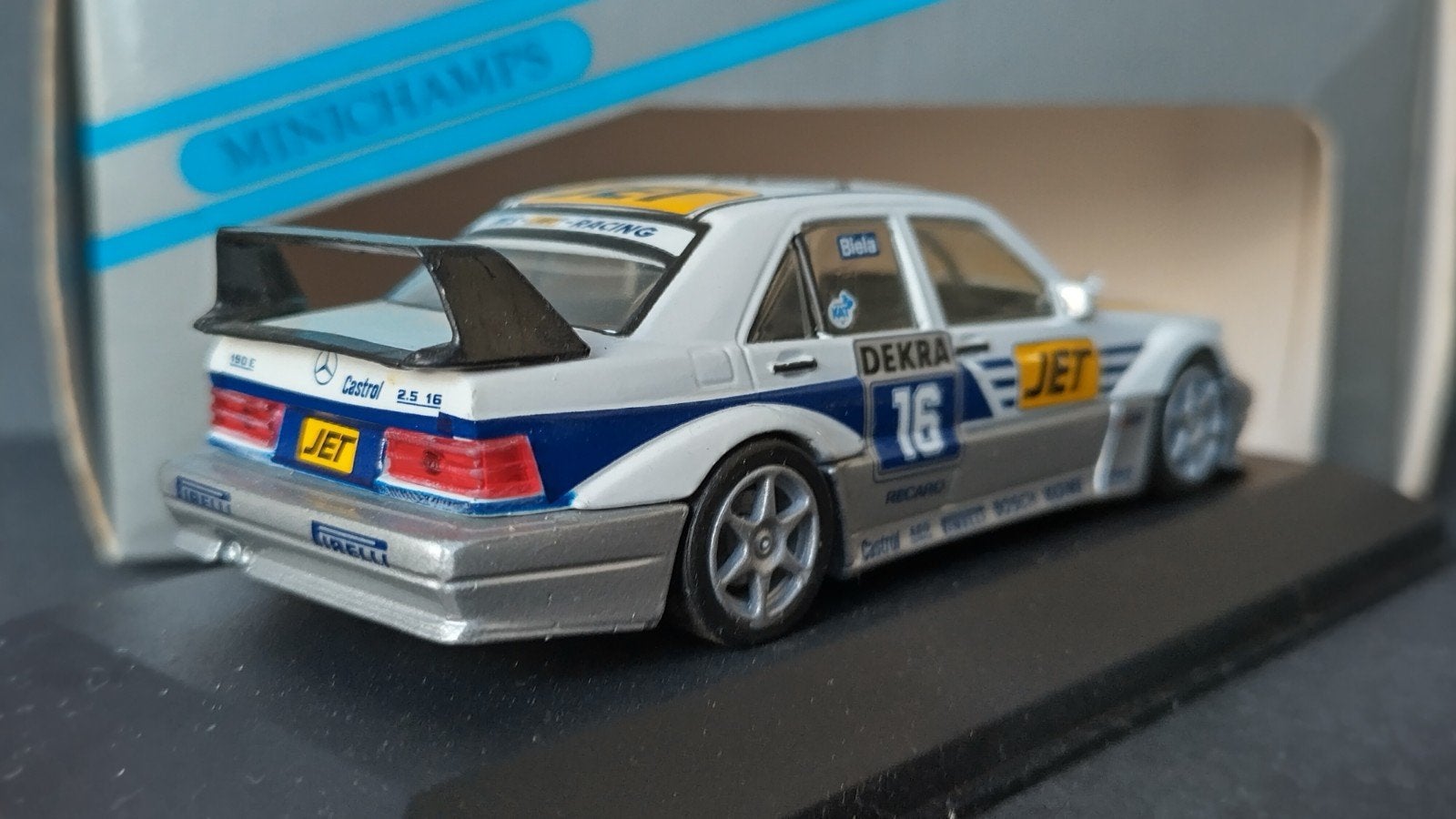 Mercedes Benz 190 Evo 2  DTM Ms Jet Biela Minichamps Pol, Auto, Verzenden, Nieuw, .