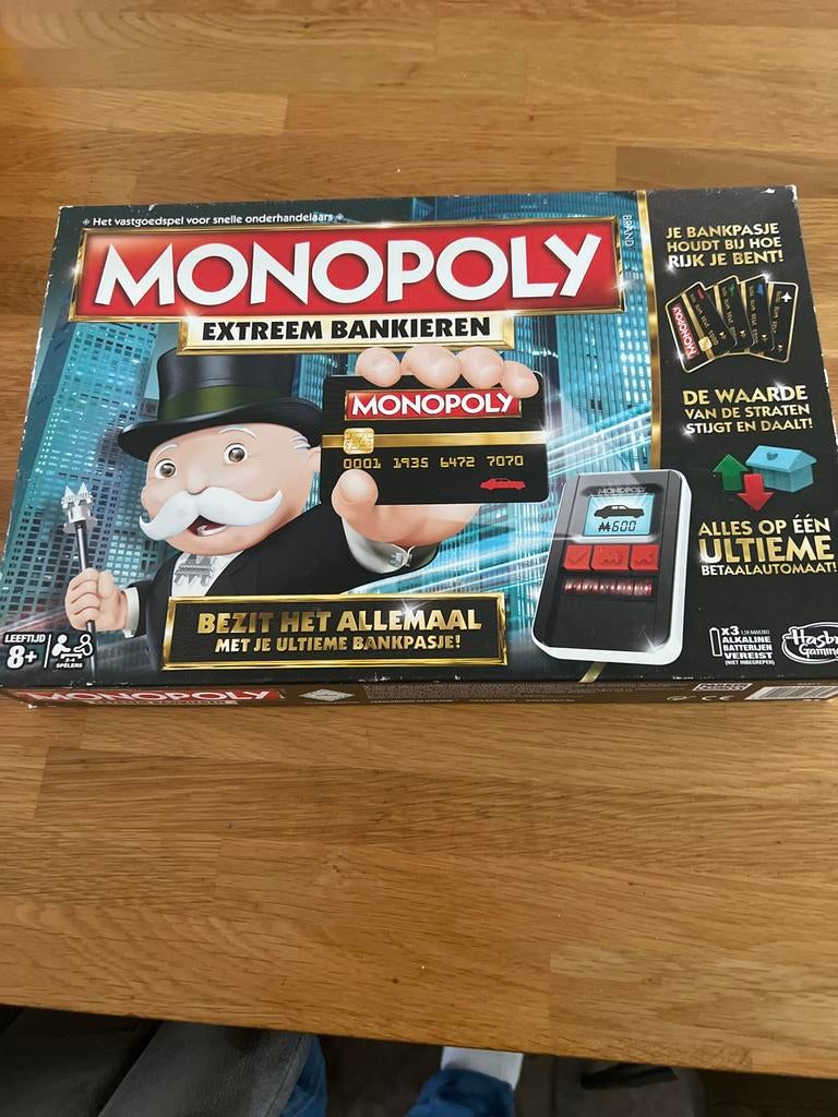 Monopoly Extreem Bankieren, Drie of vier spelers, Ophalen of Verzenden, Gebruikt