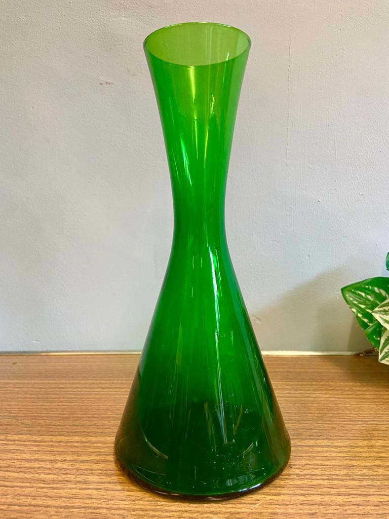 Deens design Holmegaard “winston” karaf vintage groen 50/60, Antiek en Kunst, Ophalen of Verzenden