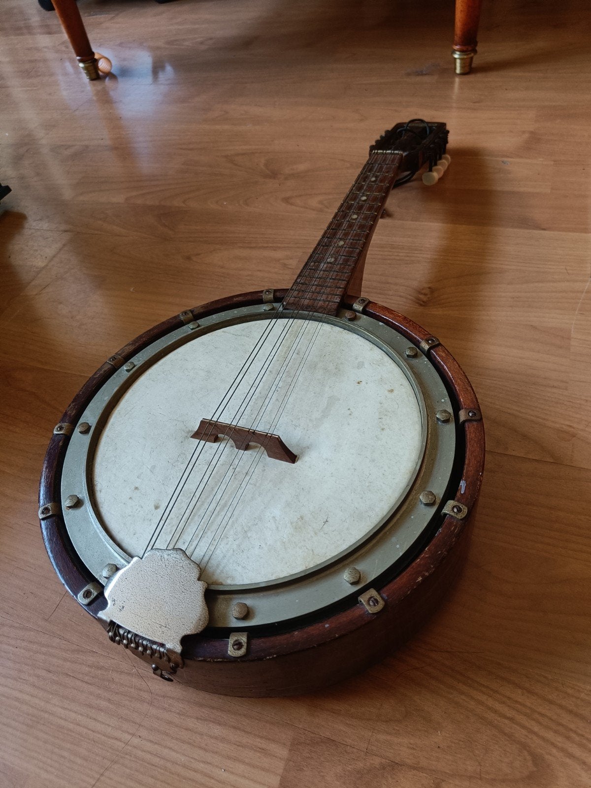 Vintage Maestro Mandolinebanjo - Uniek Muziekinstrument, Muziek en Instrumenten, Snaarinstrumenten | Banjo's, Ophalen of Verzenden