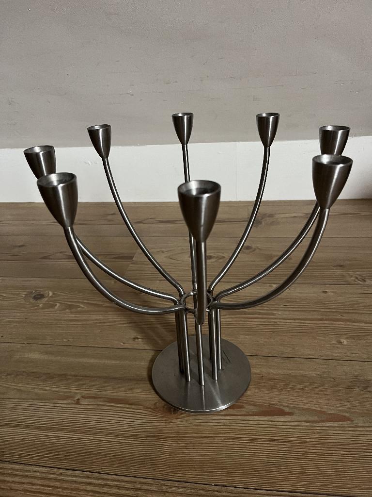 Ikea kandelaar RVS Knut & Marianne Hagberg, Overige kleuren, 25 tot 50 cm, Ophalen of Verzenden, Zo goed als nieuw