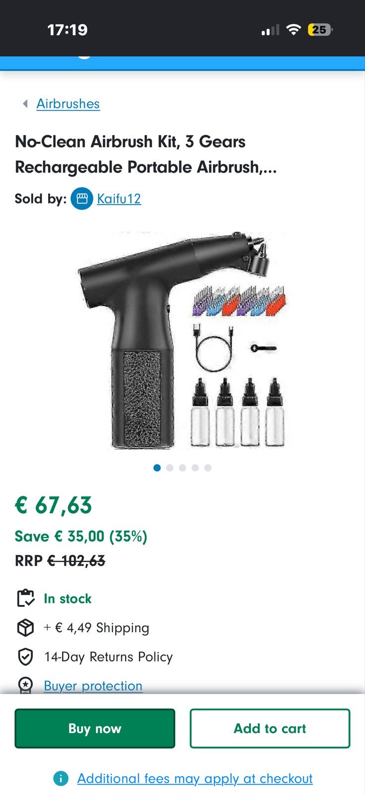 Zo goed als nieuwe Airbrush - Ongebruikt, Hobby en Vrije tijd, Verzenden, Zo goed als nieuw, Airbrush en Toebehoren
