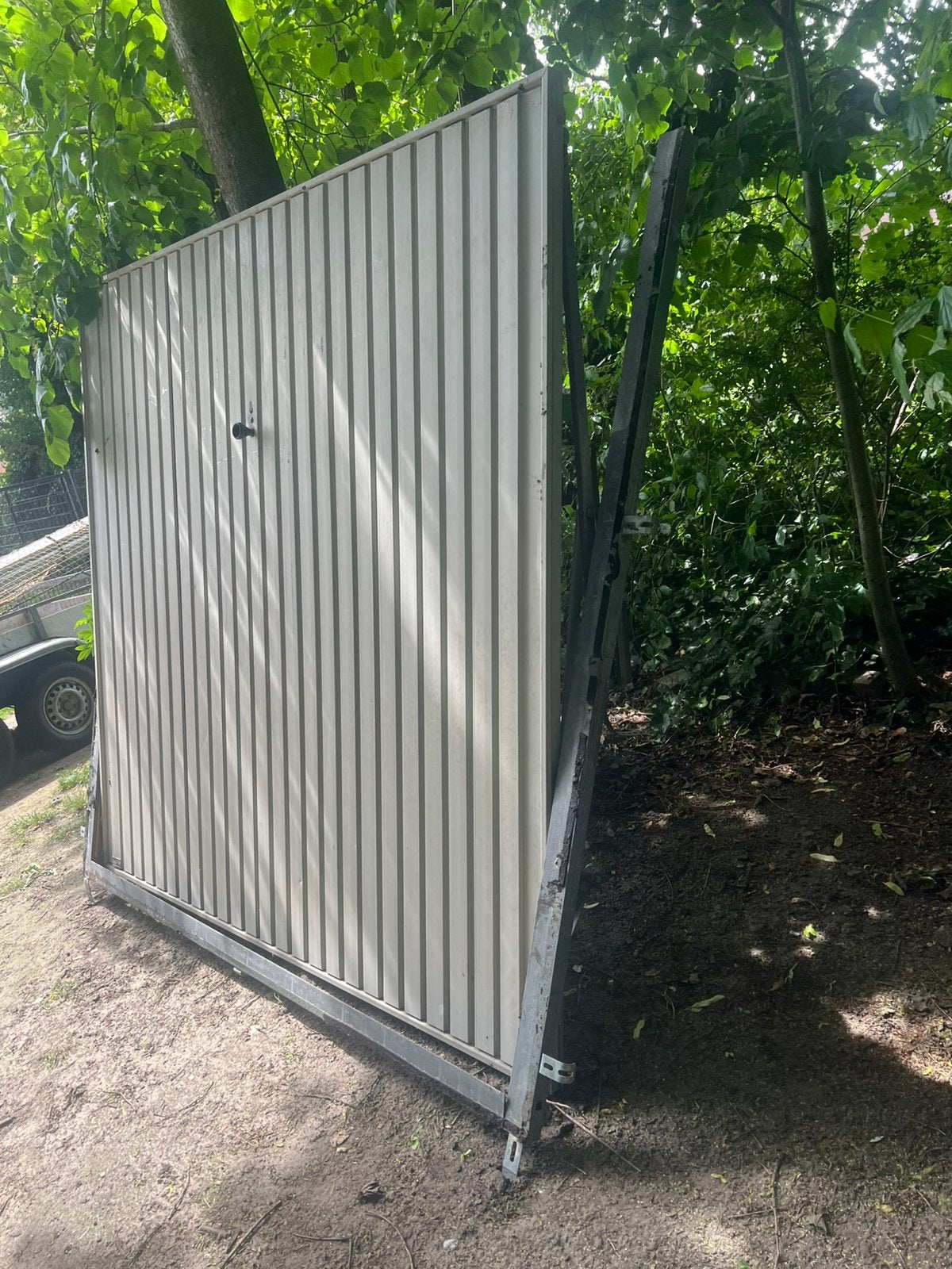 Garagedeur / Kanteldeur metaal, Ophalen, Gebruikt, Metaal, Overige typen