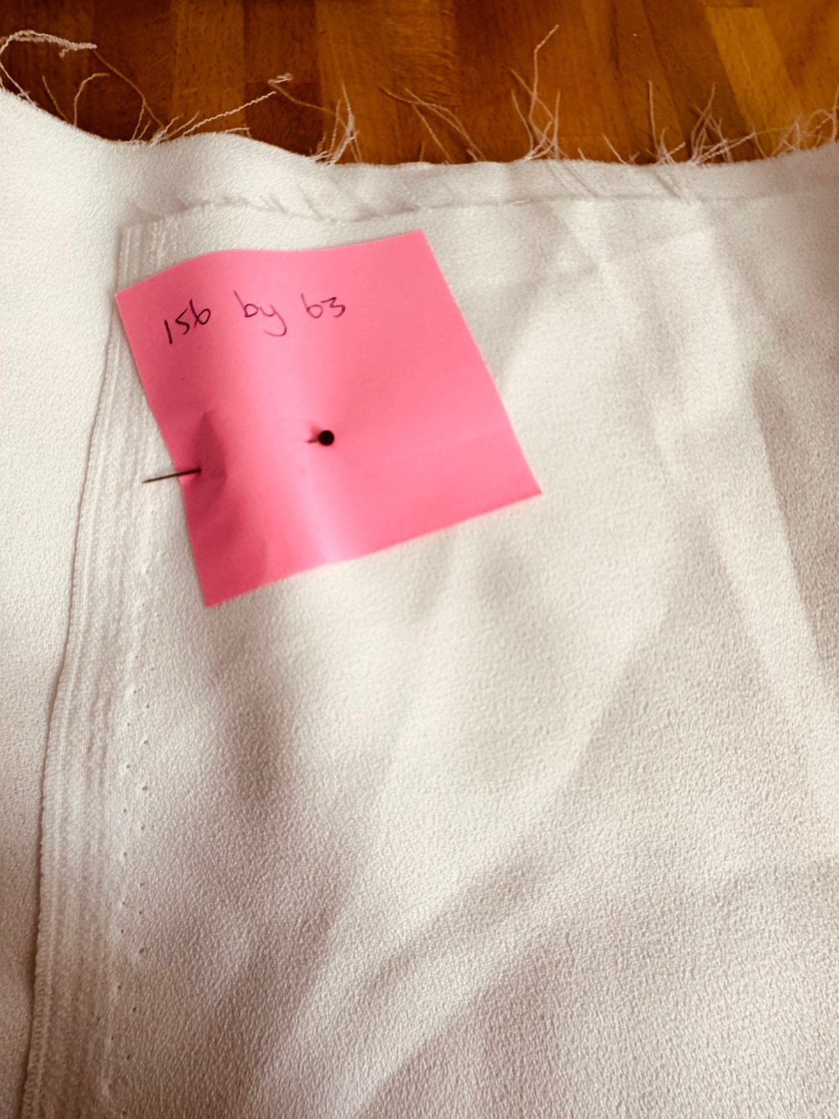 Lap stof vuil wit, Ophalen, 120 cm of meer, Beige, Nieuw