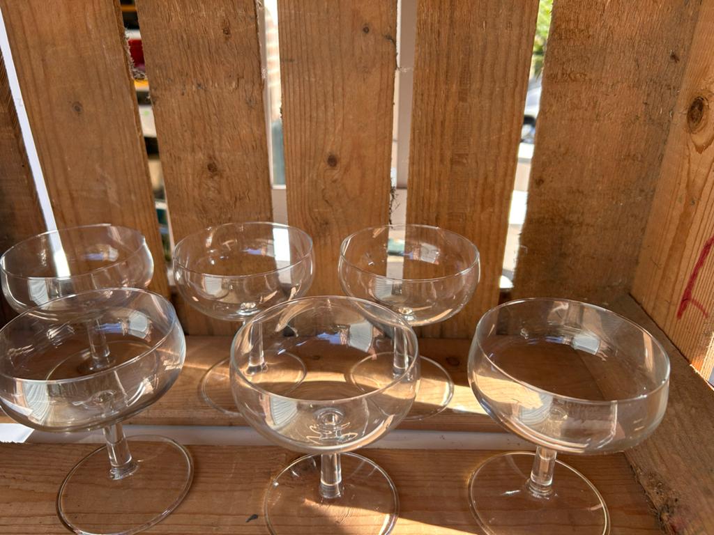 Set van 6 Martini glazen, Antiek en Kunst, Ophalen of Verzenden