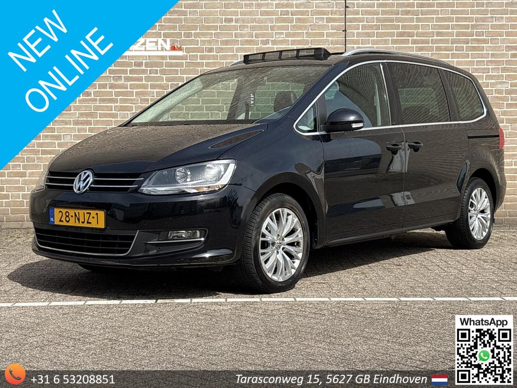 Volkswagen Sharan 2.0 TDI Highline DSG Automaat | Leder/Alca, Auto's, Volkswagen, Euro 5, Gebruikt, Zwart, Alcantara