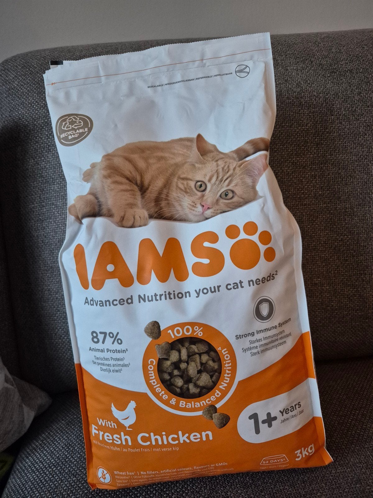 Lamso kattenvoer, Ophalen, Kat