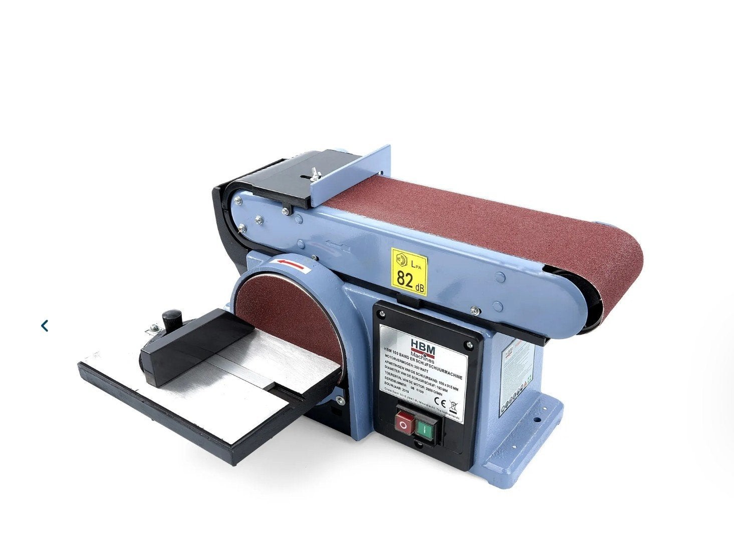 Nieuwe HBM 100 band en schijf schuurmachine, Ophalen of Verzenden, Nieuw, Minder dan 600 watt, Bandschuurmachine