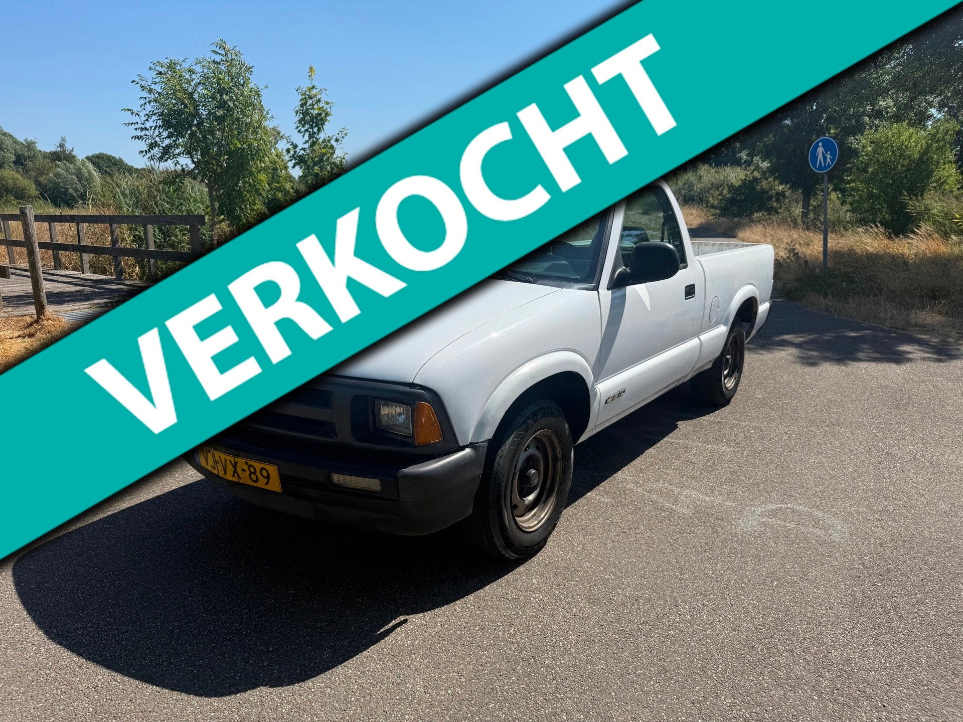 Chevrolet Pick-up S-10 S10 Benzine 2.2 Enkel Cabine, Auto's, Achterwielaandrijving, 4 cilinders, Radio, Origineel Nederlands