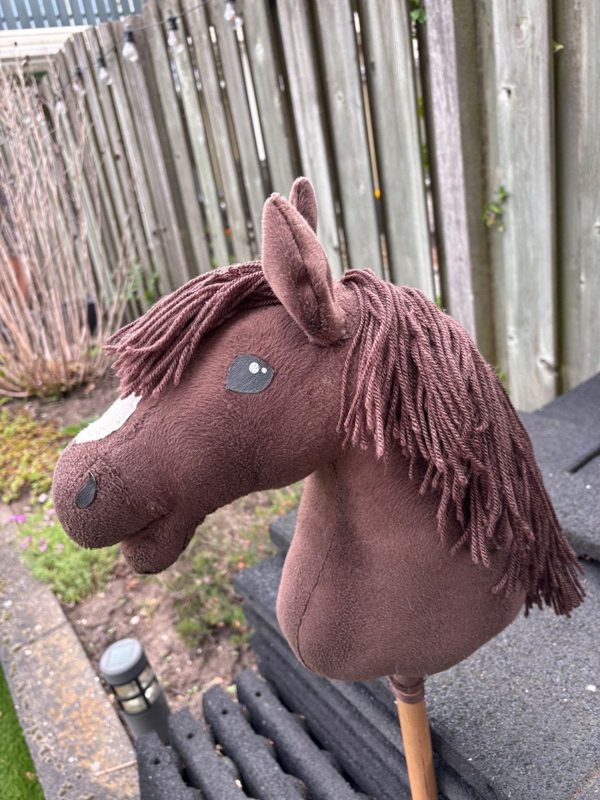 Hobbyhorse bruin met witte bles, Ophalen of Verzenden, Gebruikt, Jongen of Meisje