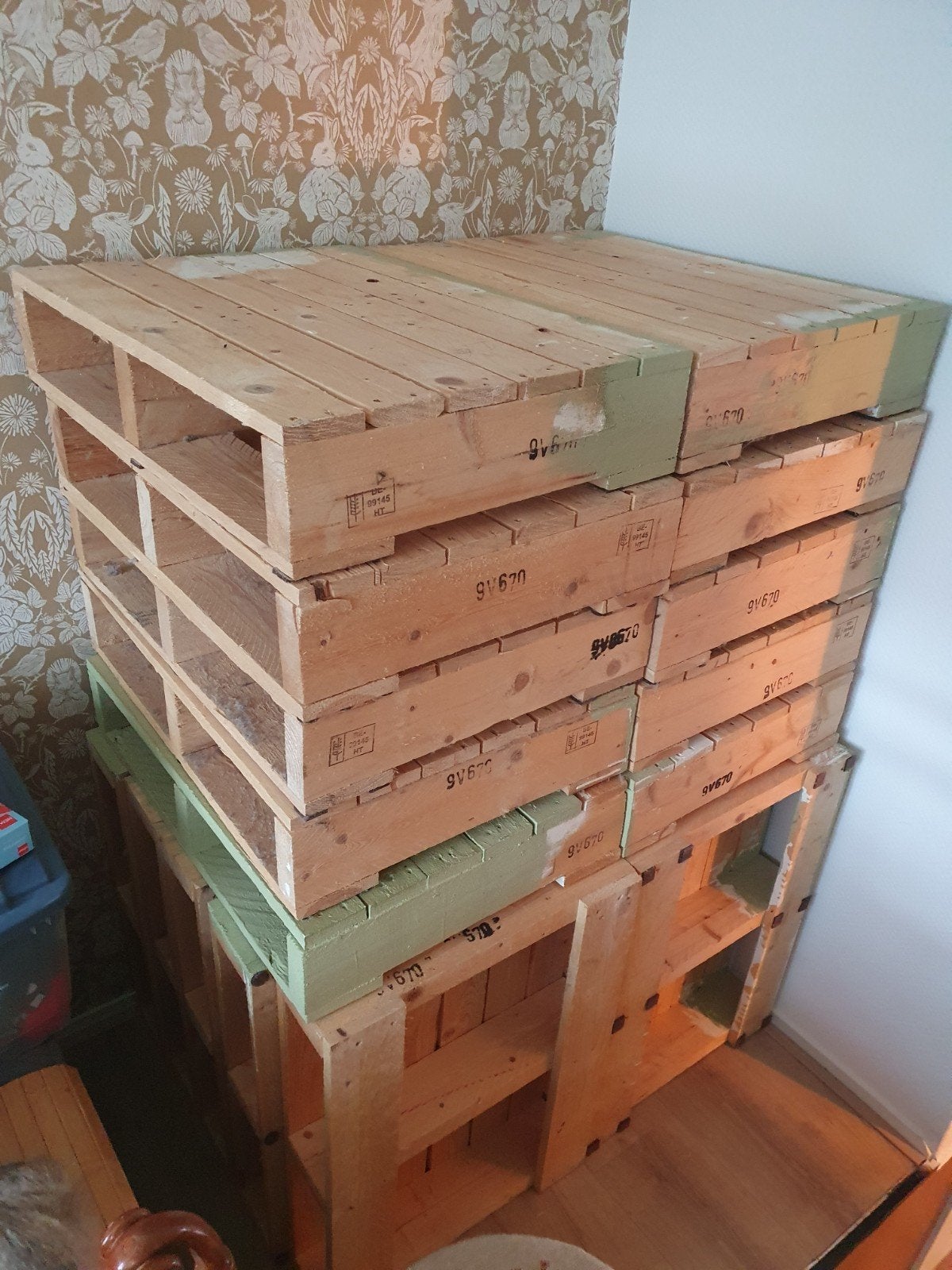 20 pallets B48H13L65, Doe-het-zelf en Verbouw, Ophalen, Gebruikt