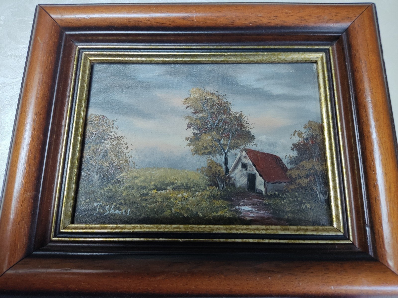 mooi schilderijtje landschap, Ophalen of Verzenden