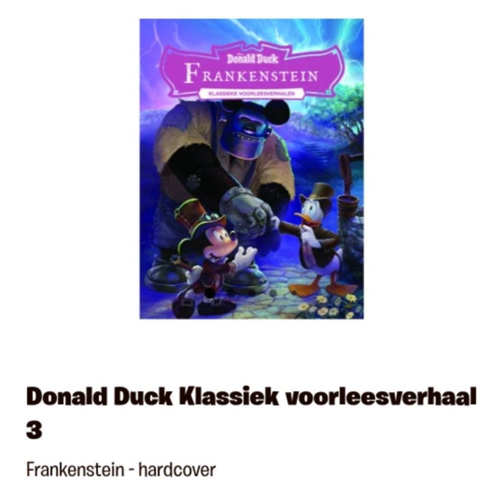 Gevraagd; Donald Duck - Frankenstein (zie foto), Boeken, Eén stripboek, Ophalen of Verzenden, Gelezen