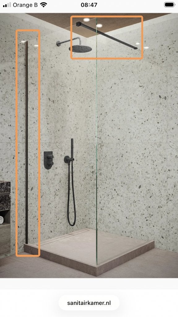 Inloopdouche, Ophalen, Zo goed als nieuw, Douche