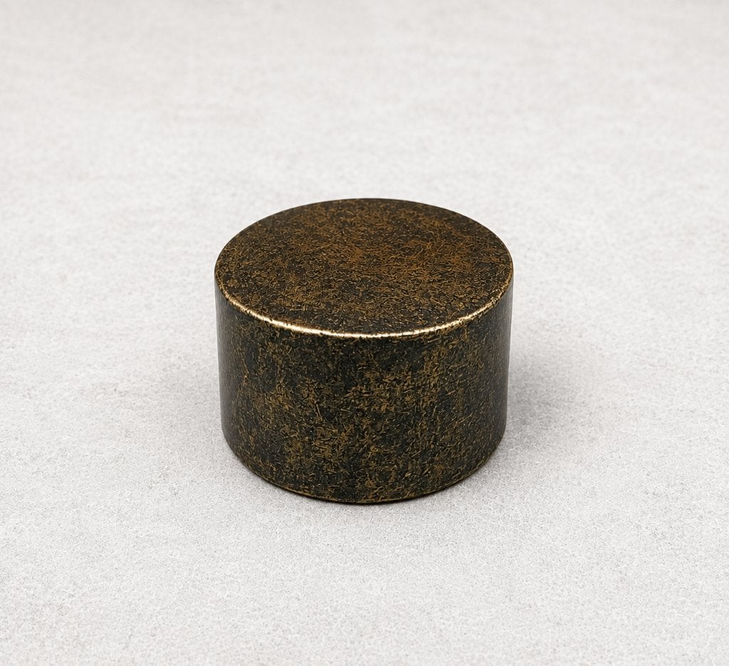 CYLINDRISCHE MINI URN / BRONS, Nieuw, Info@huisentuindecoratiemarie.nl, Huis en tuin decoratie marie, Peize