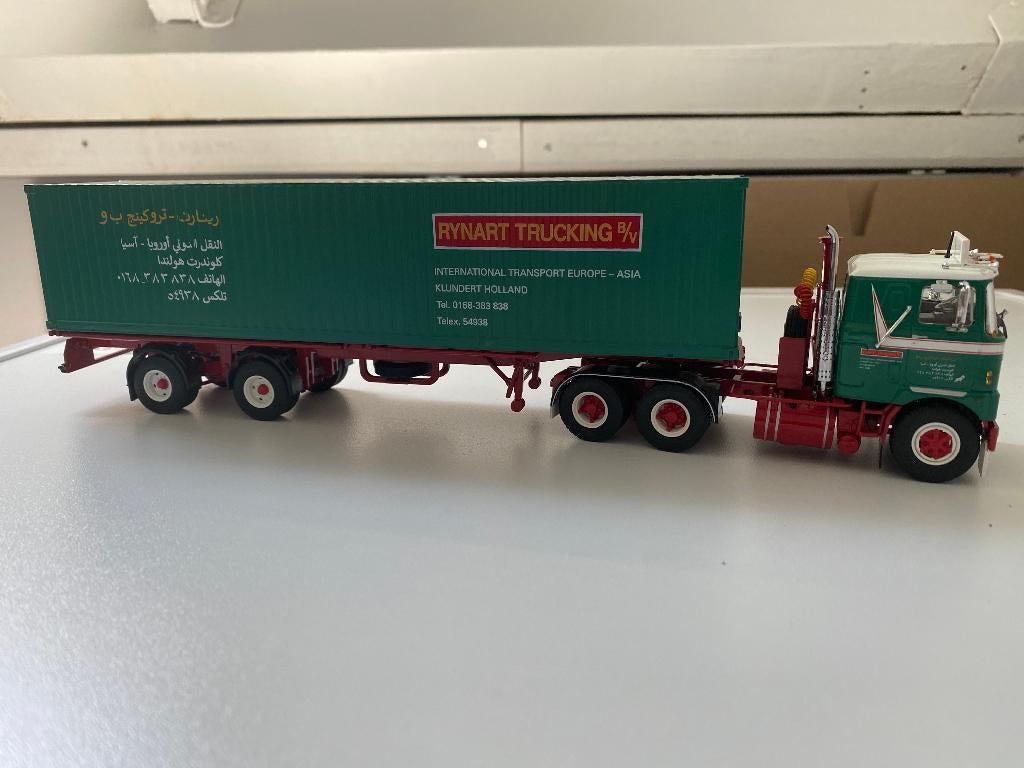 Mack F700 + containeroplegger - Rynart Trucking, Ophalen of Verzenden, Zo goed als nieuw, Bus of Vrachtwagen, Tekno