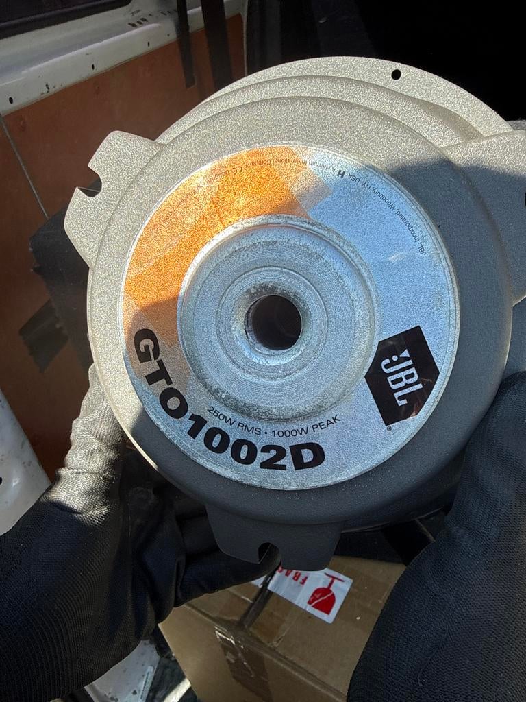JBL GTO1002D Subwoofer - 250W RMS, 1000W Piek, Auto diversen, Ophalen of Verzenden, Gebruikt