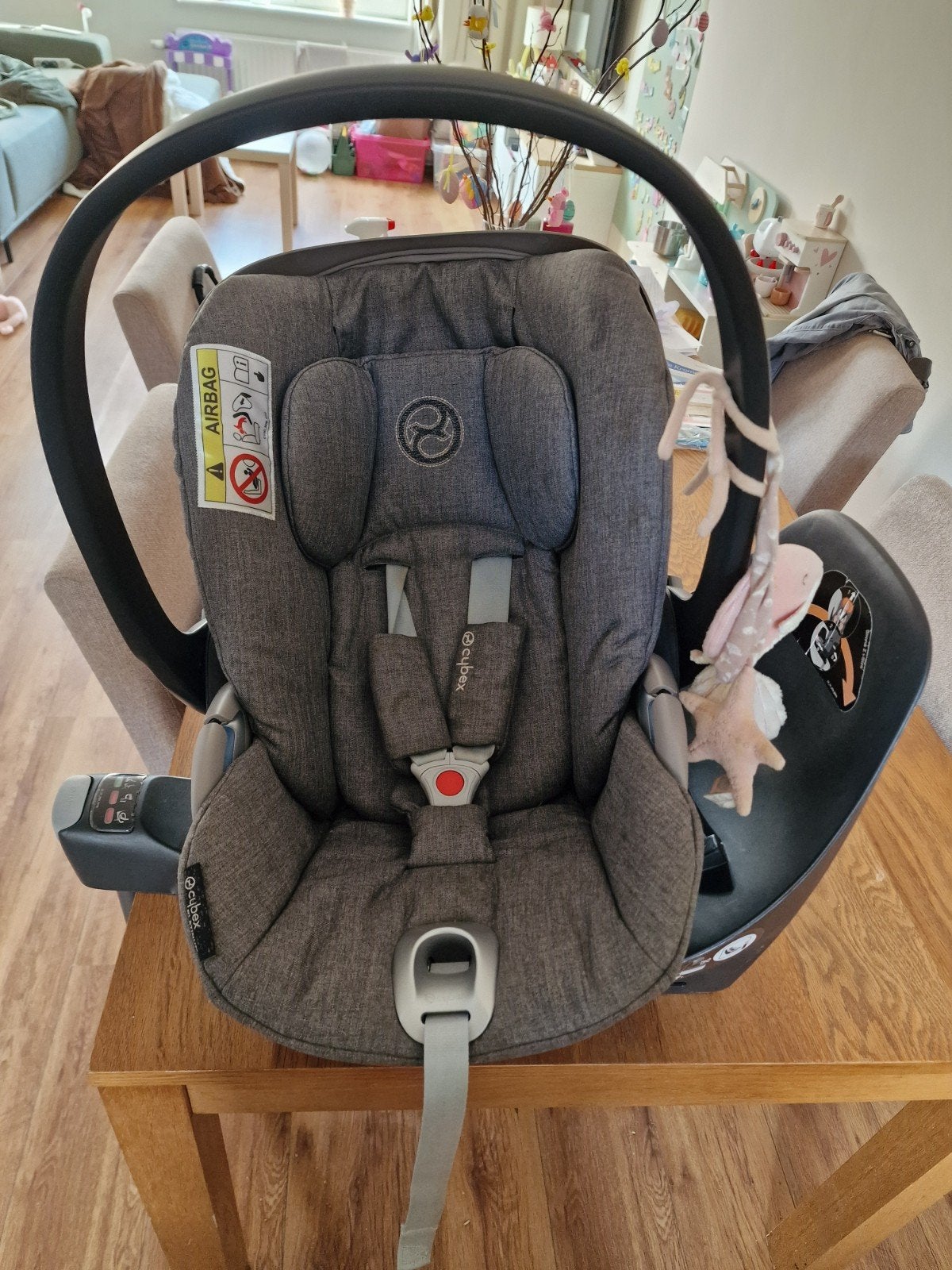 Cybex autostoel Z I-size soho Grey met cybex base, Zo goed als nieuw, Isofix, 0 t/m 13 kg, Ophalen
